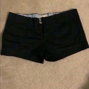 Black chino shorts